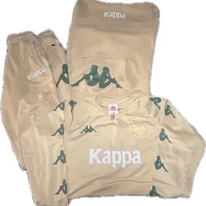 Kappa Tan and Green Athletic Set